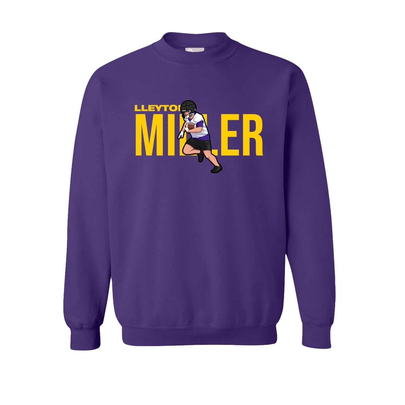 Fleece Crew — Player Name in Purple