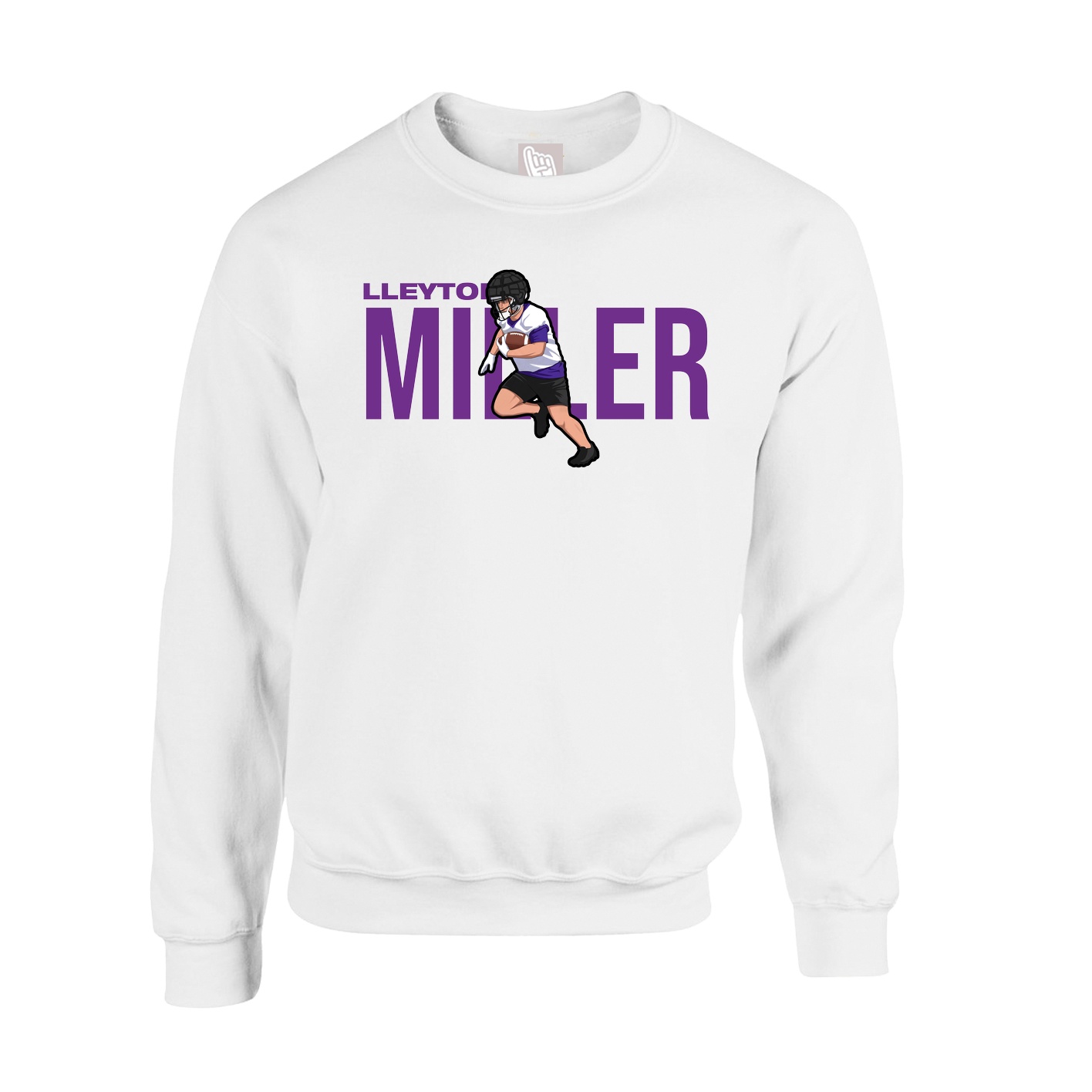 Fleece Crew — Player Name in White