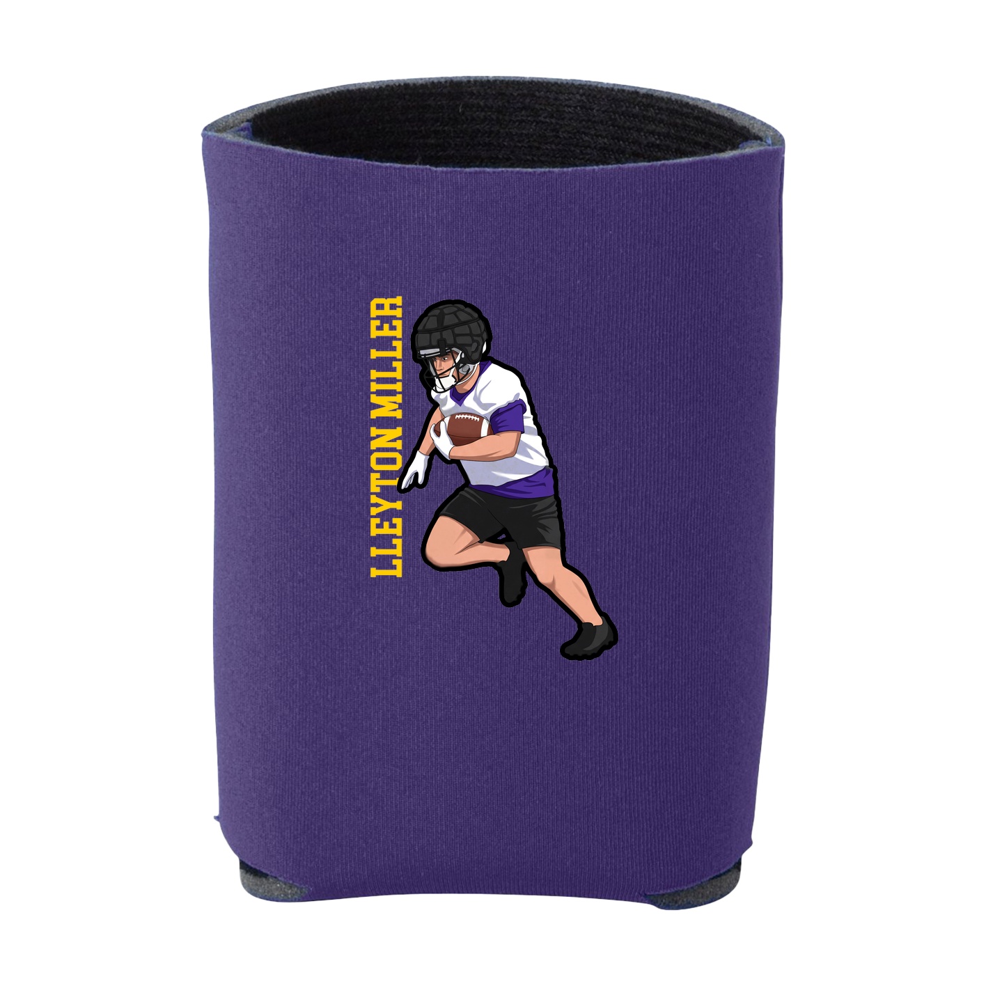 Can Holder — Name Vertical in Purple