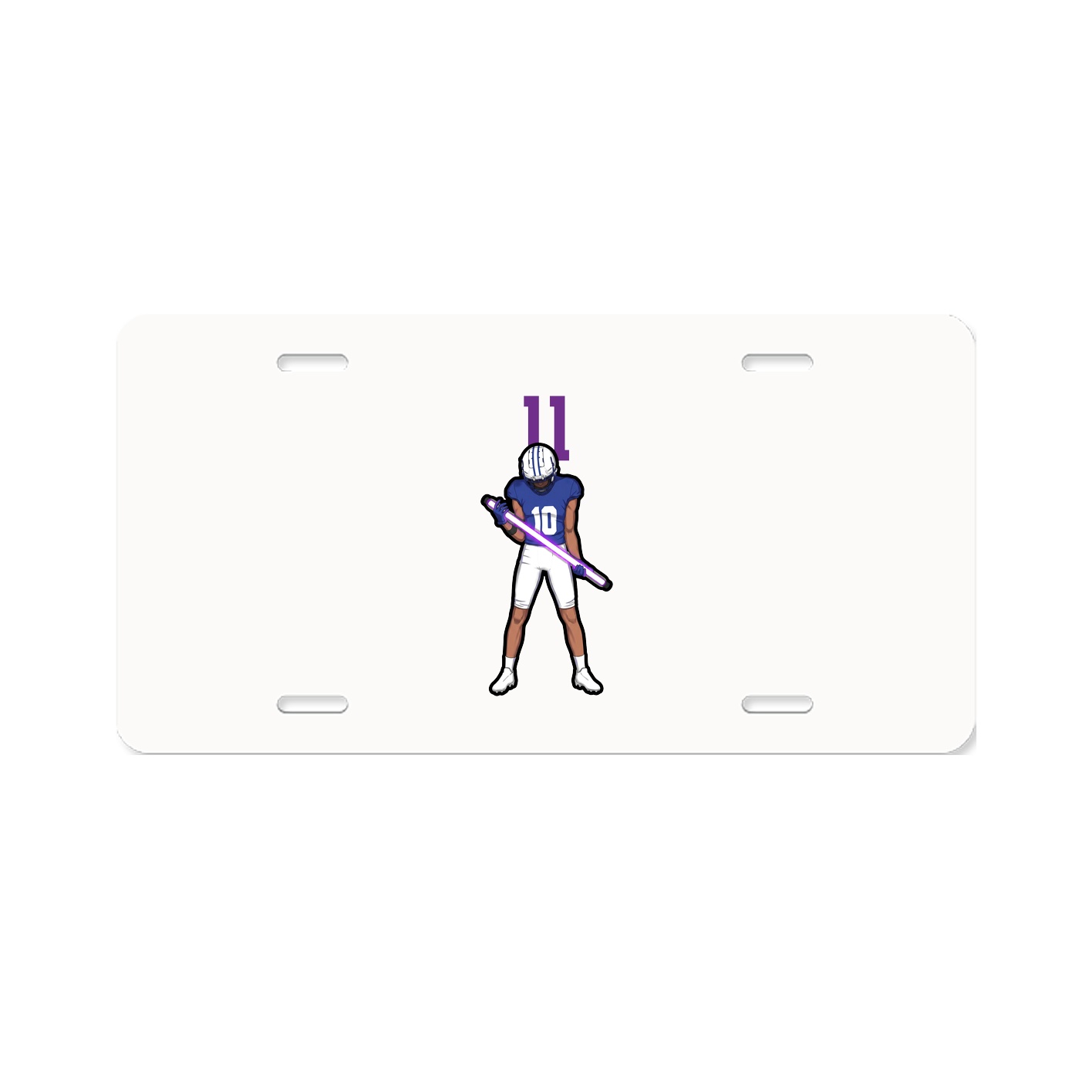 License Plate — Number Top in Classic