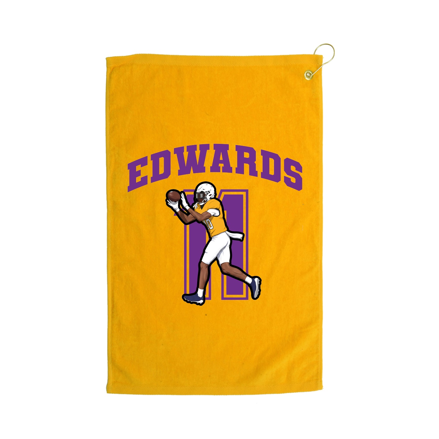 Golf Towel — Number in Gold