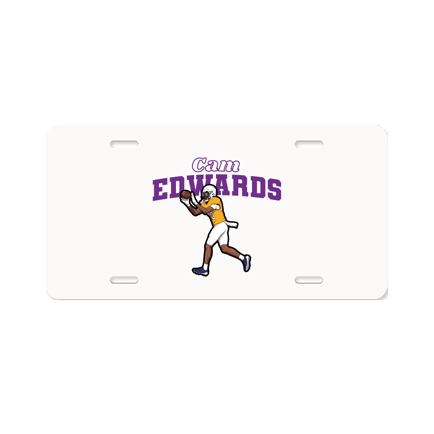 License Plate — Name Arch in Classic