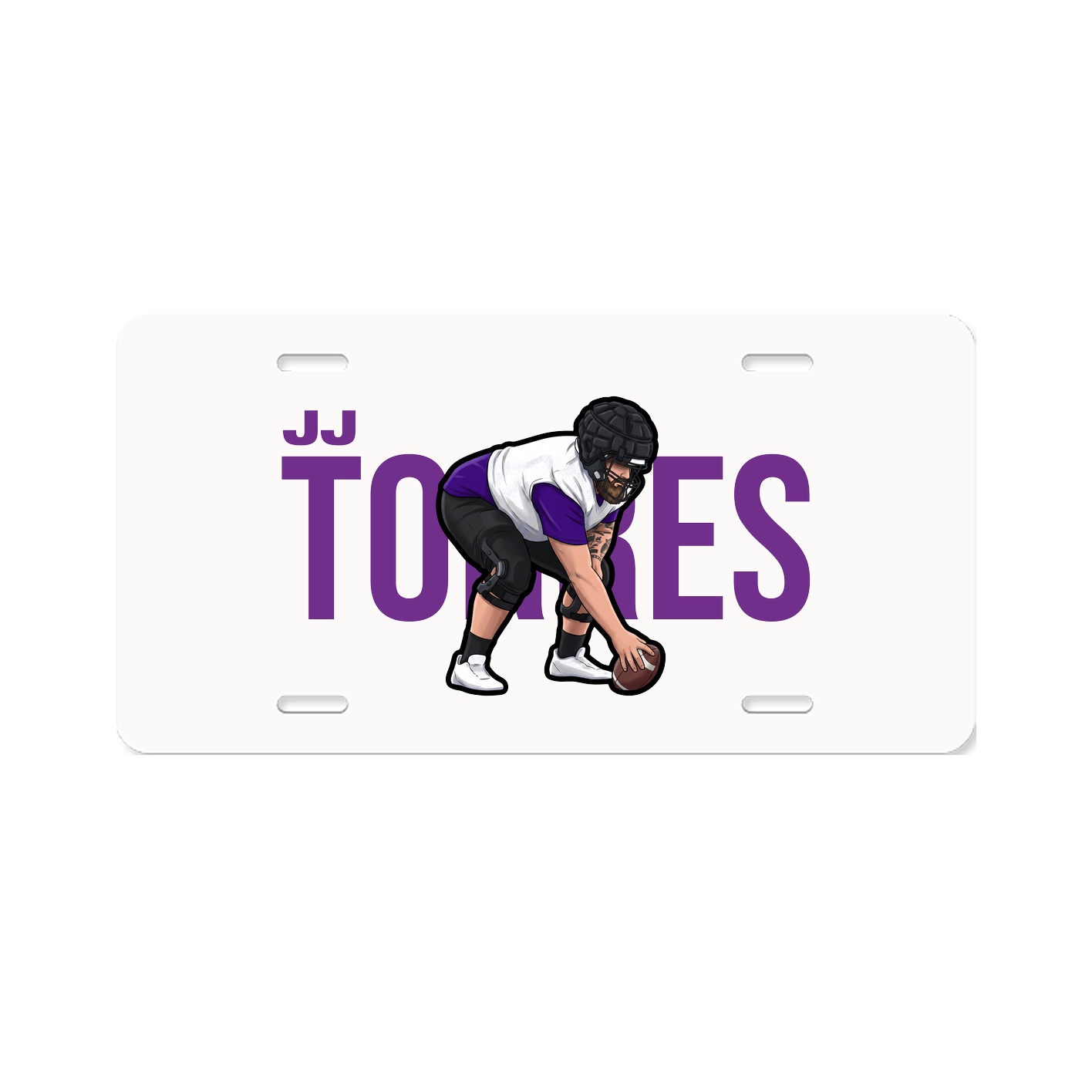 License Plate — Player Name in Classic