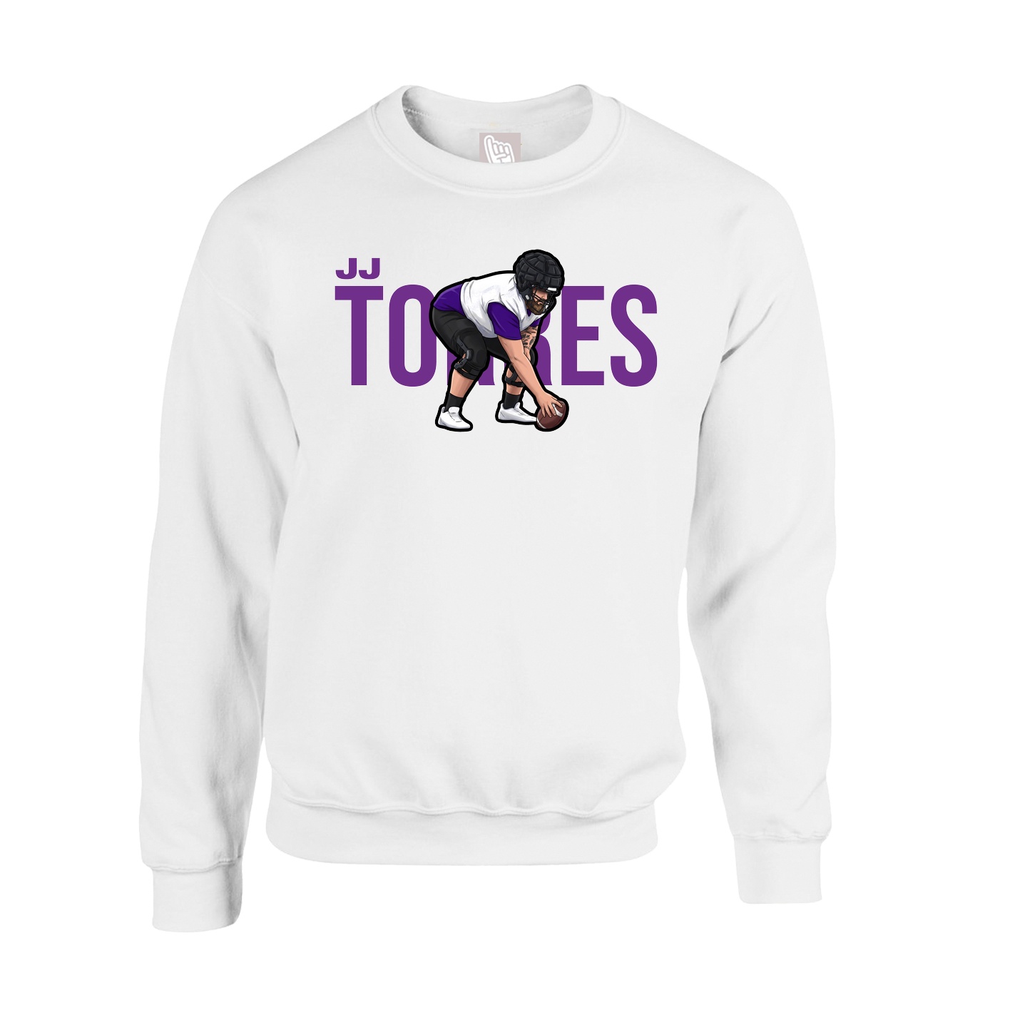 Fleece Crew — Player Name in White