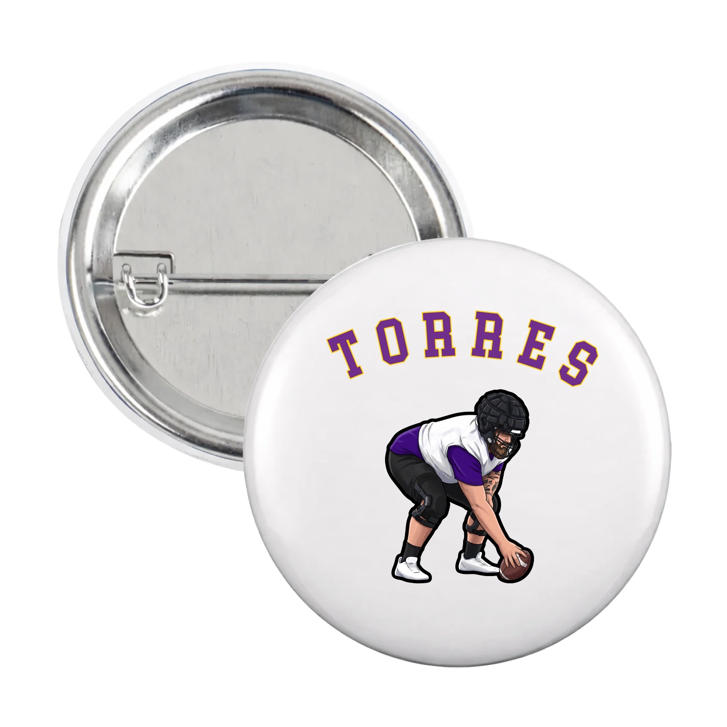 Game Day Button — Shirsey Arch in White