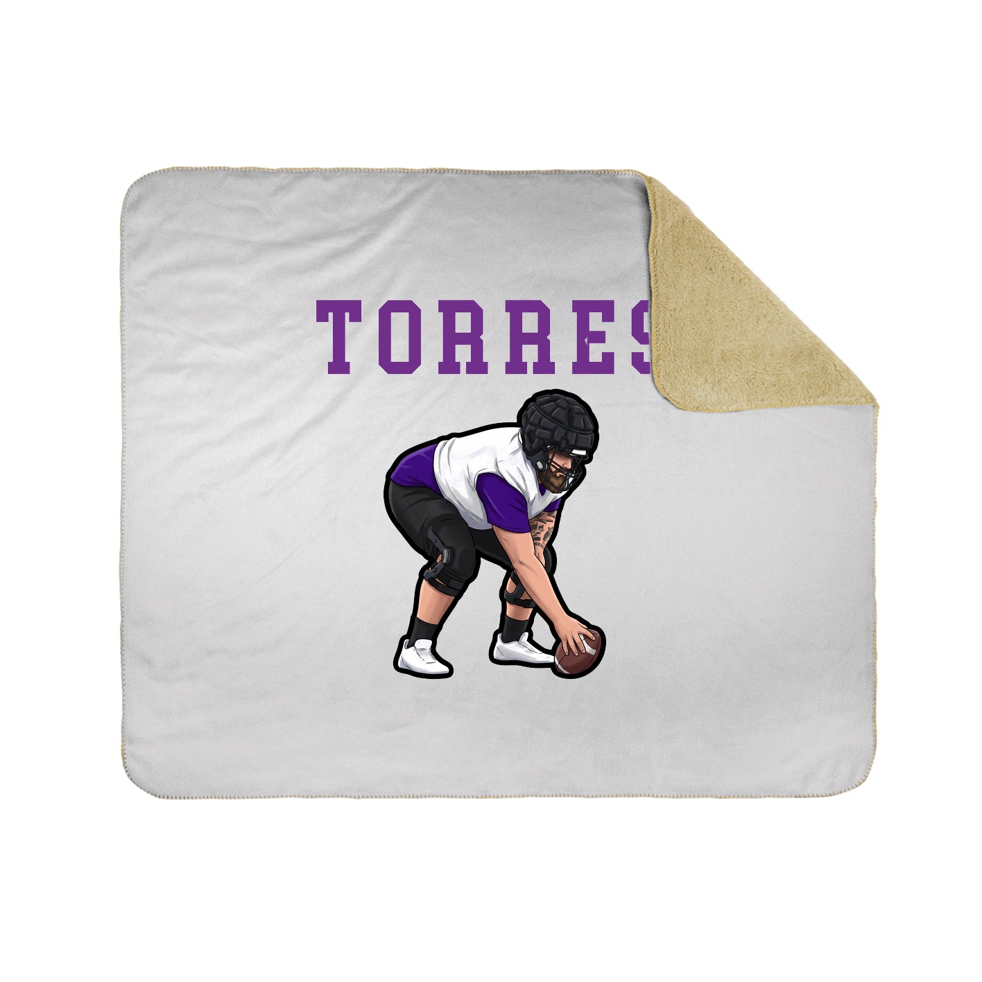 Throw Blanket — Shirsey in White
