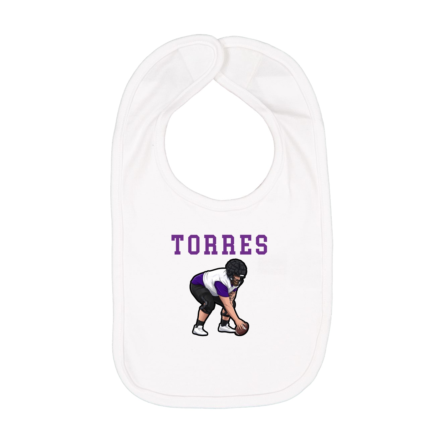 Infant Bib — Shirsey in White