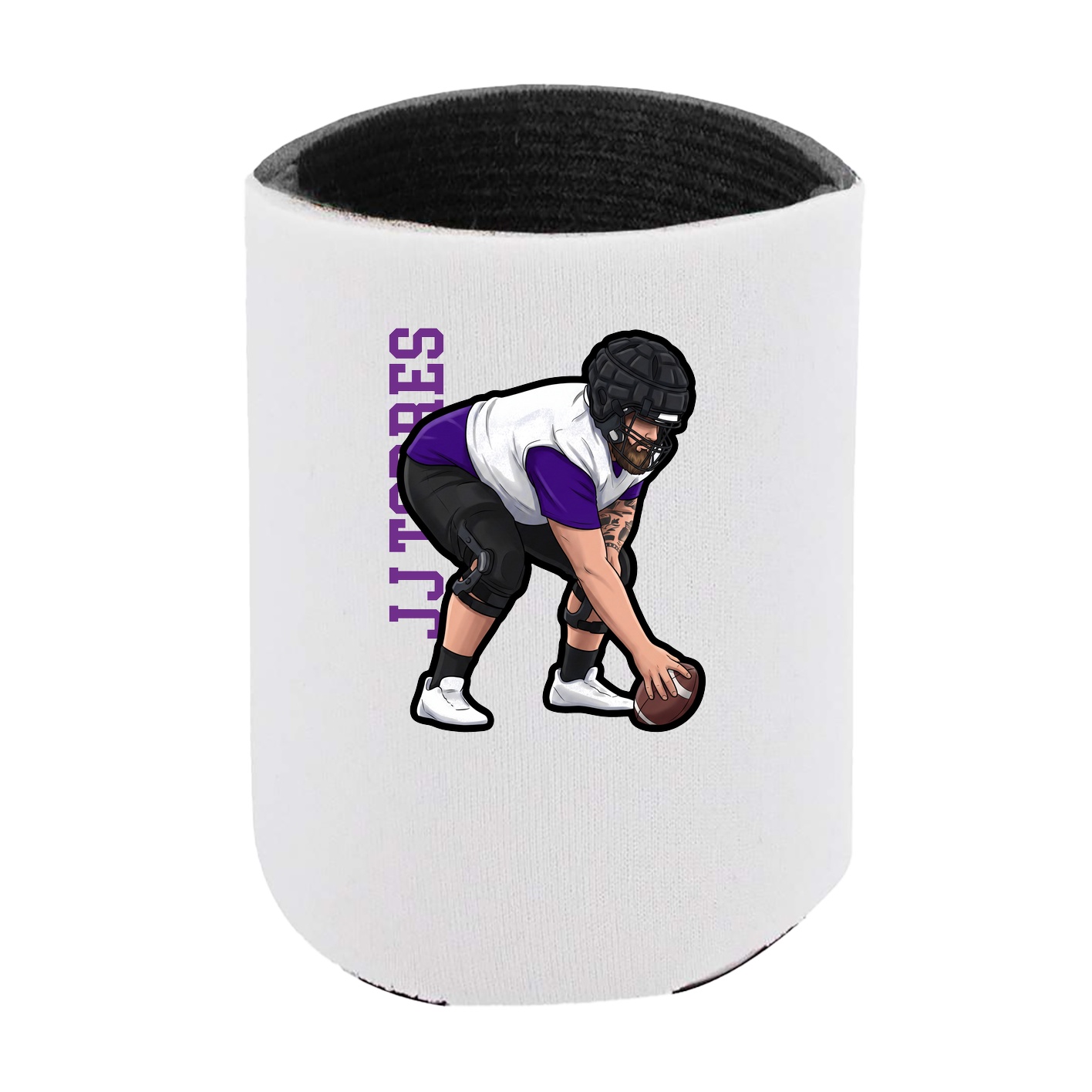Can Holder — Name Vertical in White