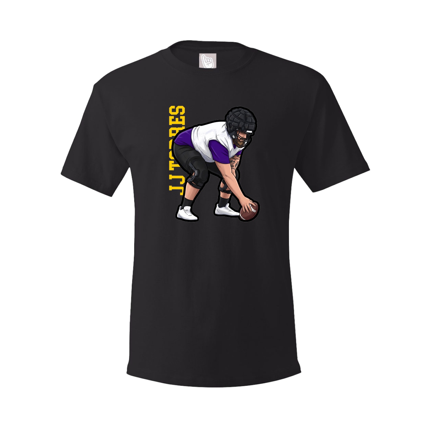 Tee — Name Vertical in Black
