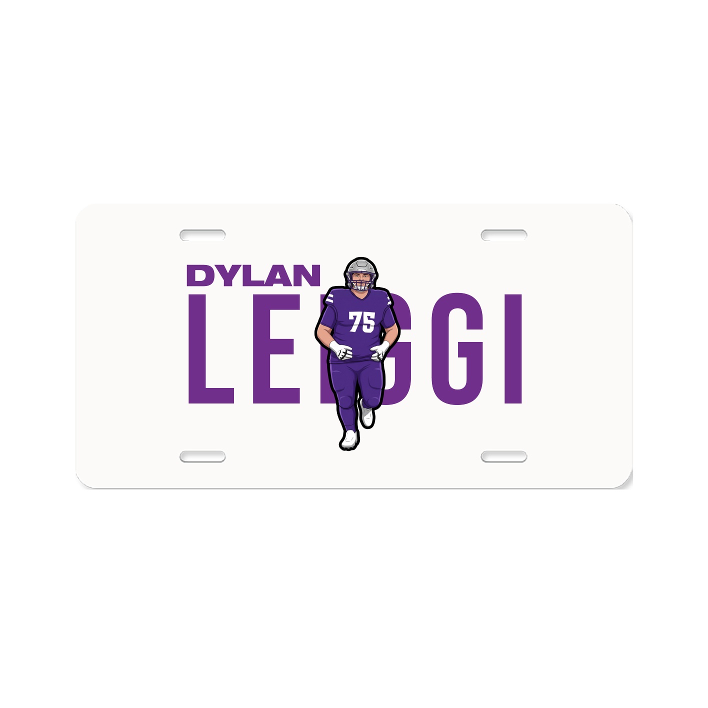License Plate — Player Name in Classic