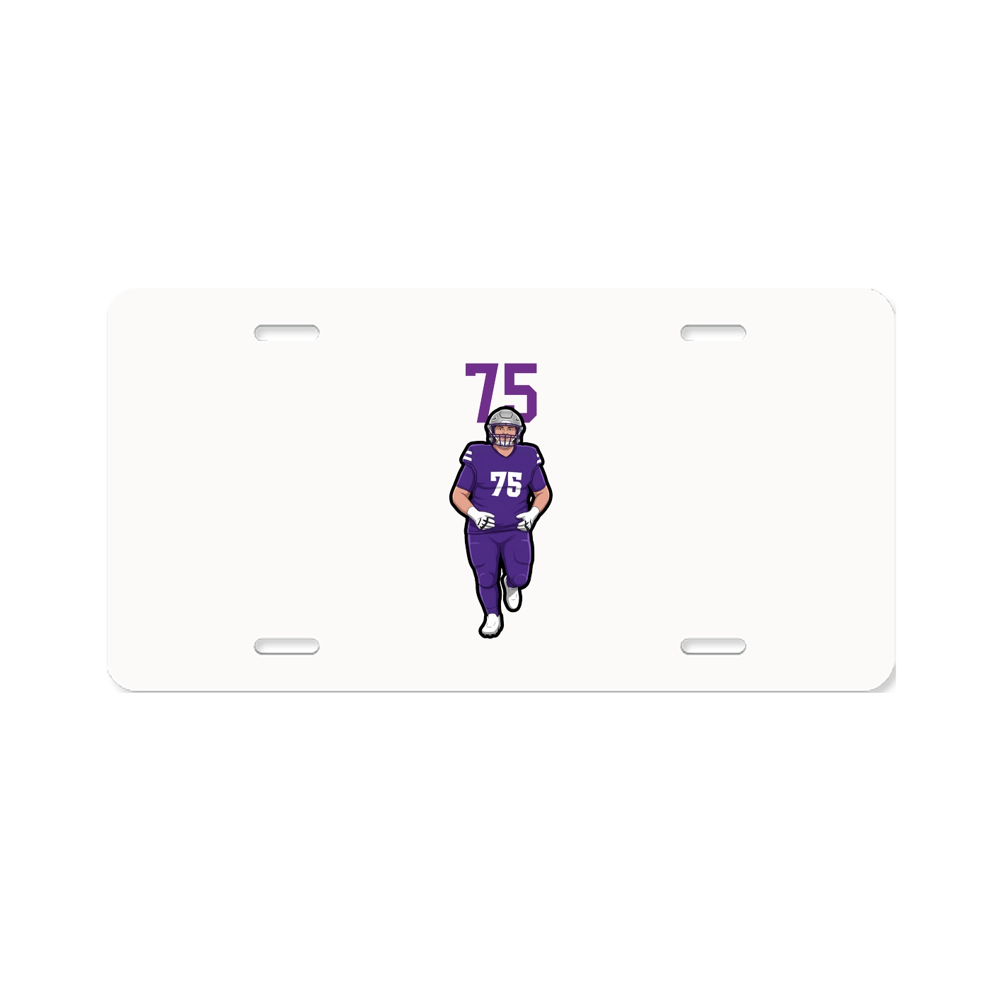 License Plate — Number Top in Classic