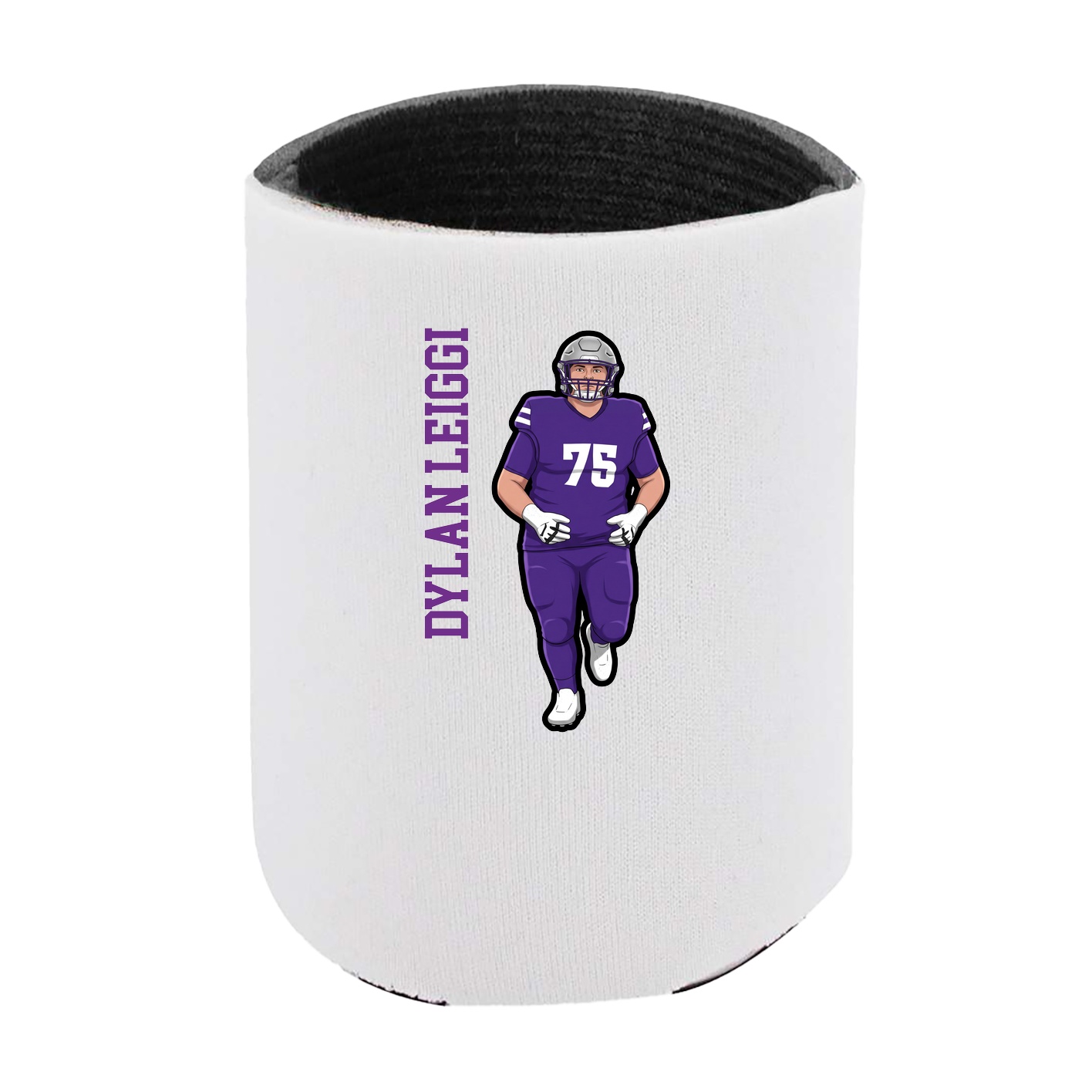 Can Holder — Name Vertical in White