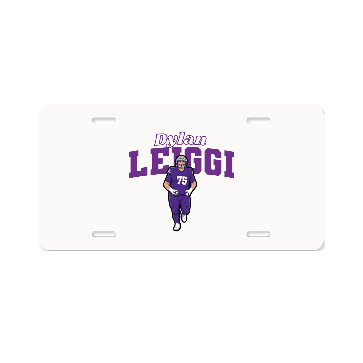 License Plate — Name Arch in Classic
