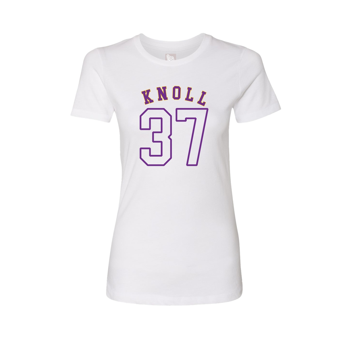 Fitted Women's Tee — Shirsey Arch in White