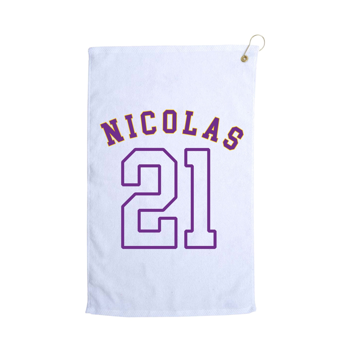 Golf Towel — Shirsey Arch in White