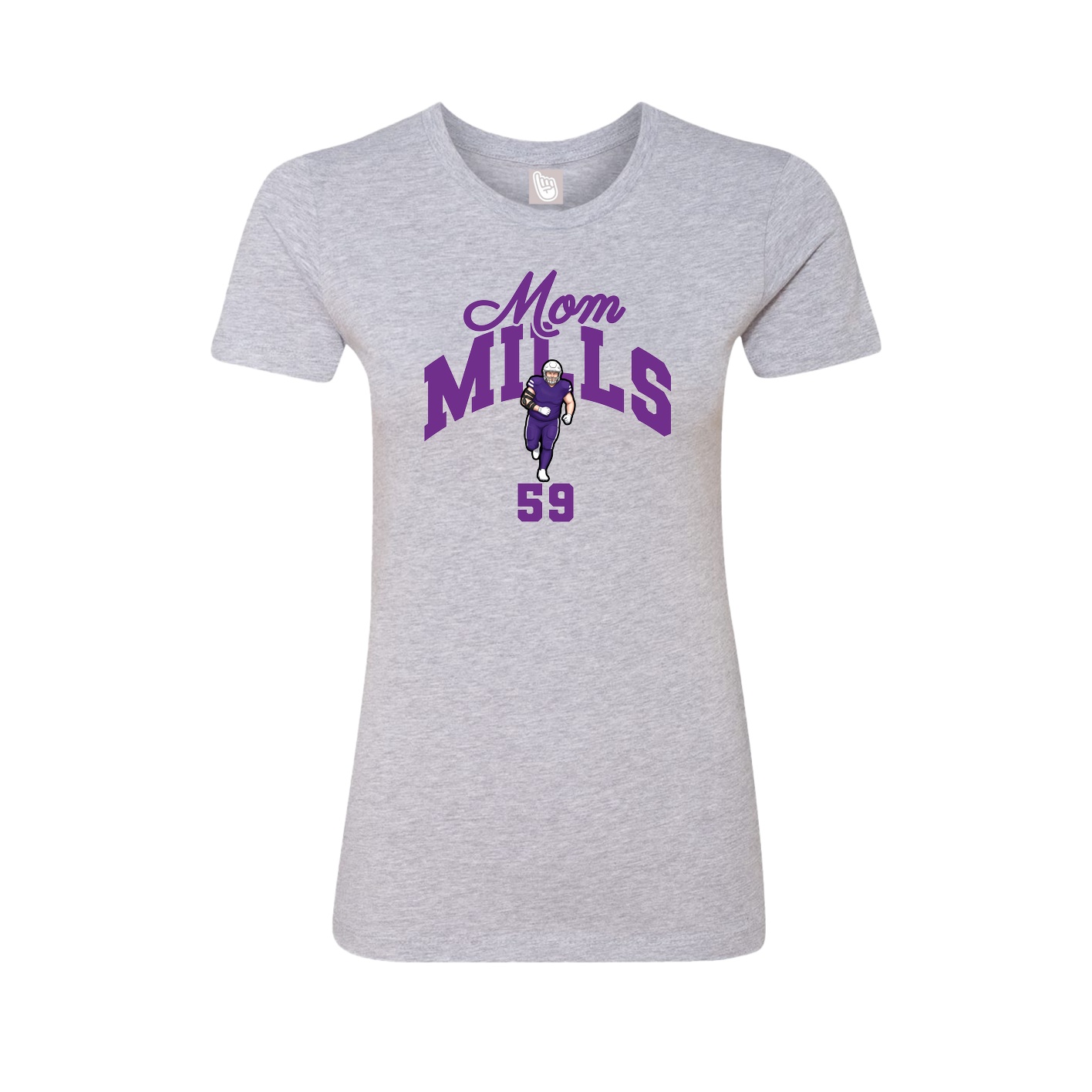 Womens Tee — Mothers Day Arch in Grey