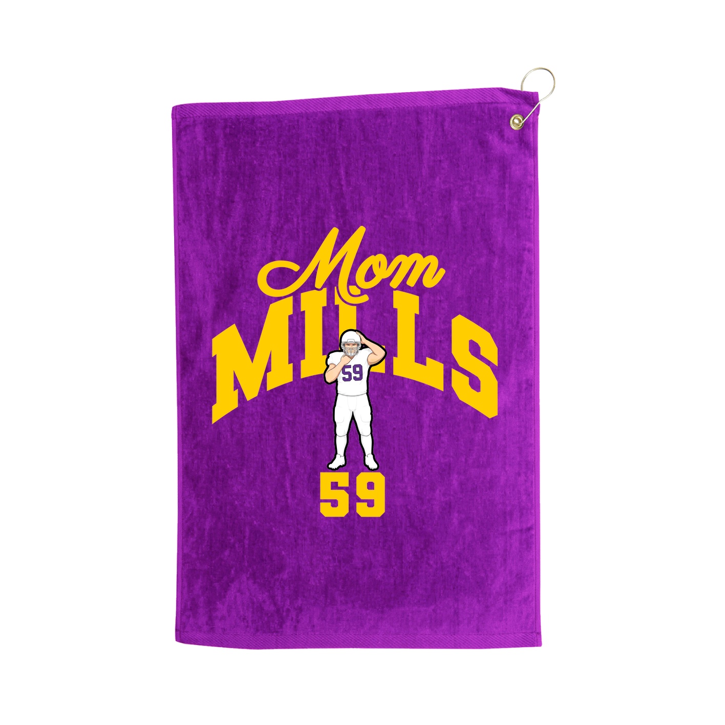 Golf Towel — Mothers Day Arch in Purple