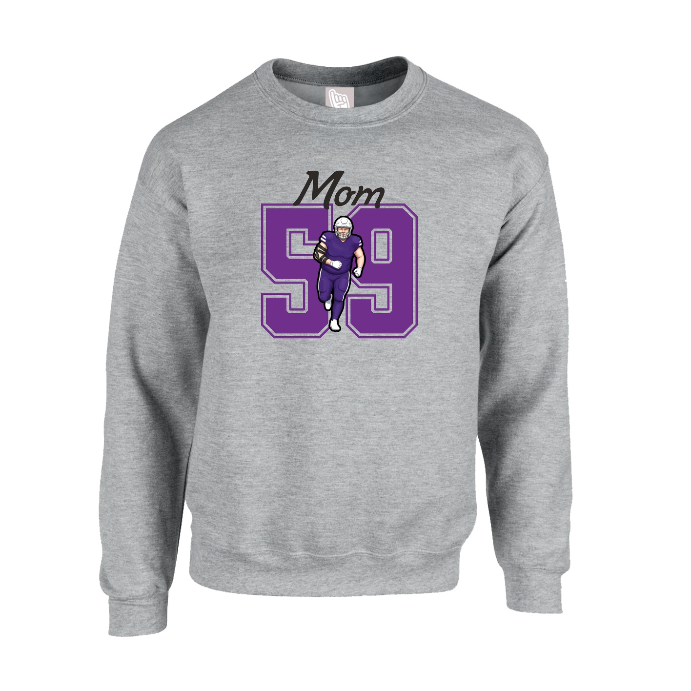 Fleece Crew — Mothers Day Shirsey in Grey