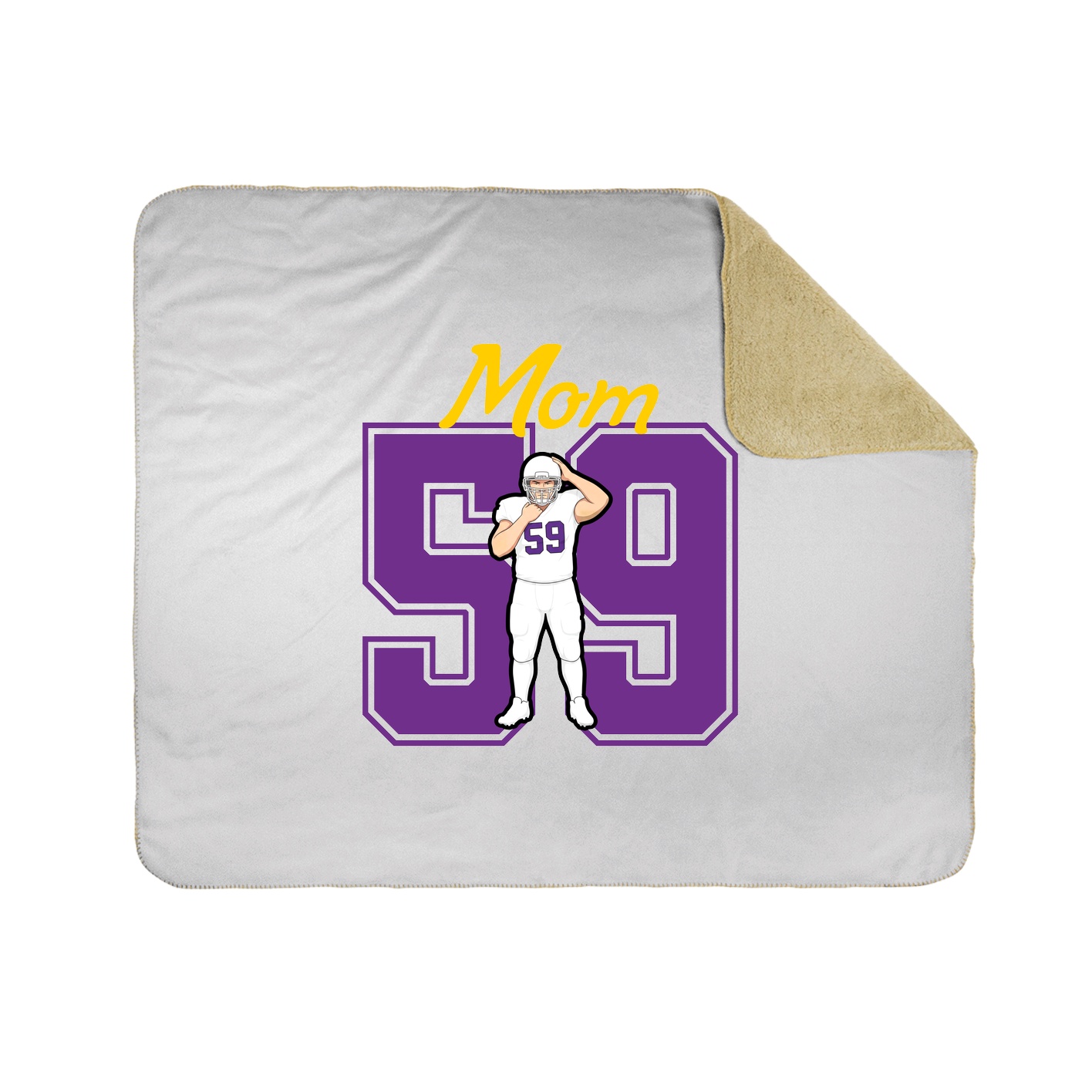 Throw Blanket — Mothers Day Shirsey in White