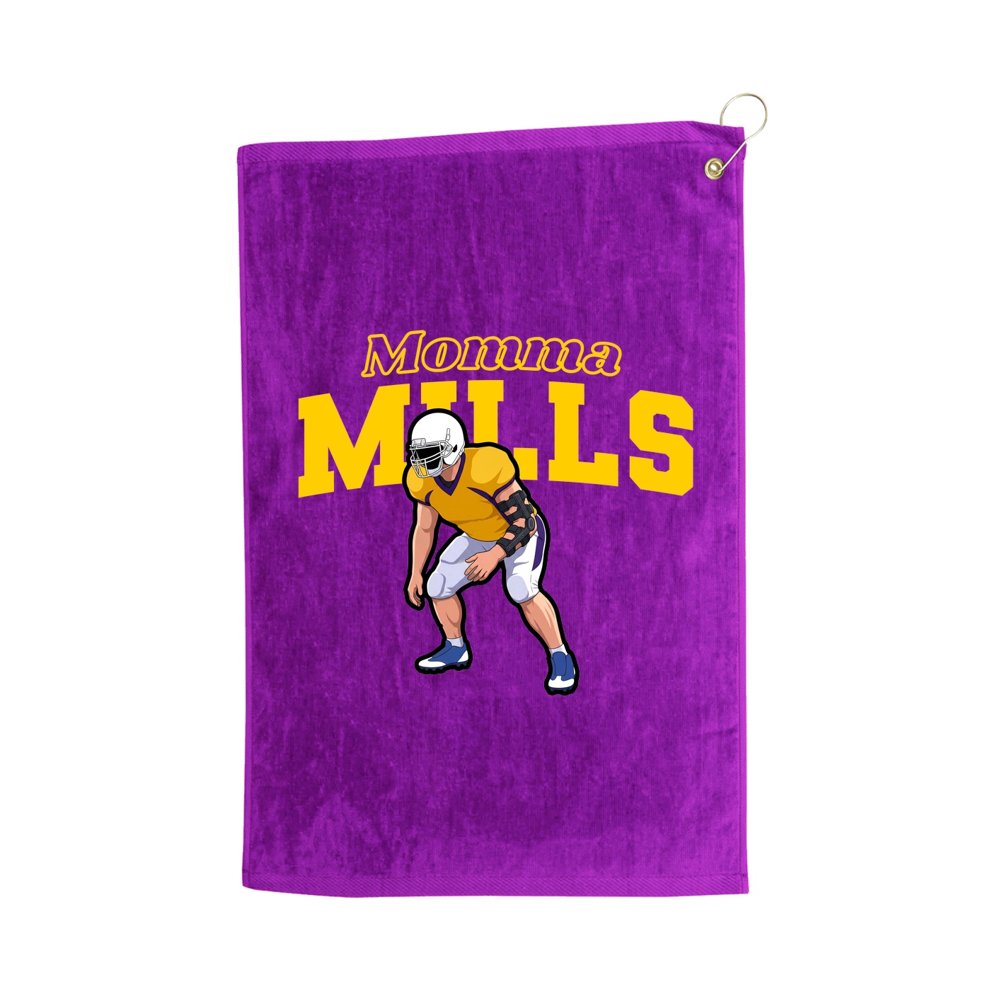 Golf Towel — Mothers Day Block in Purple