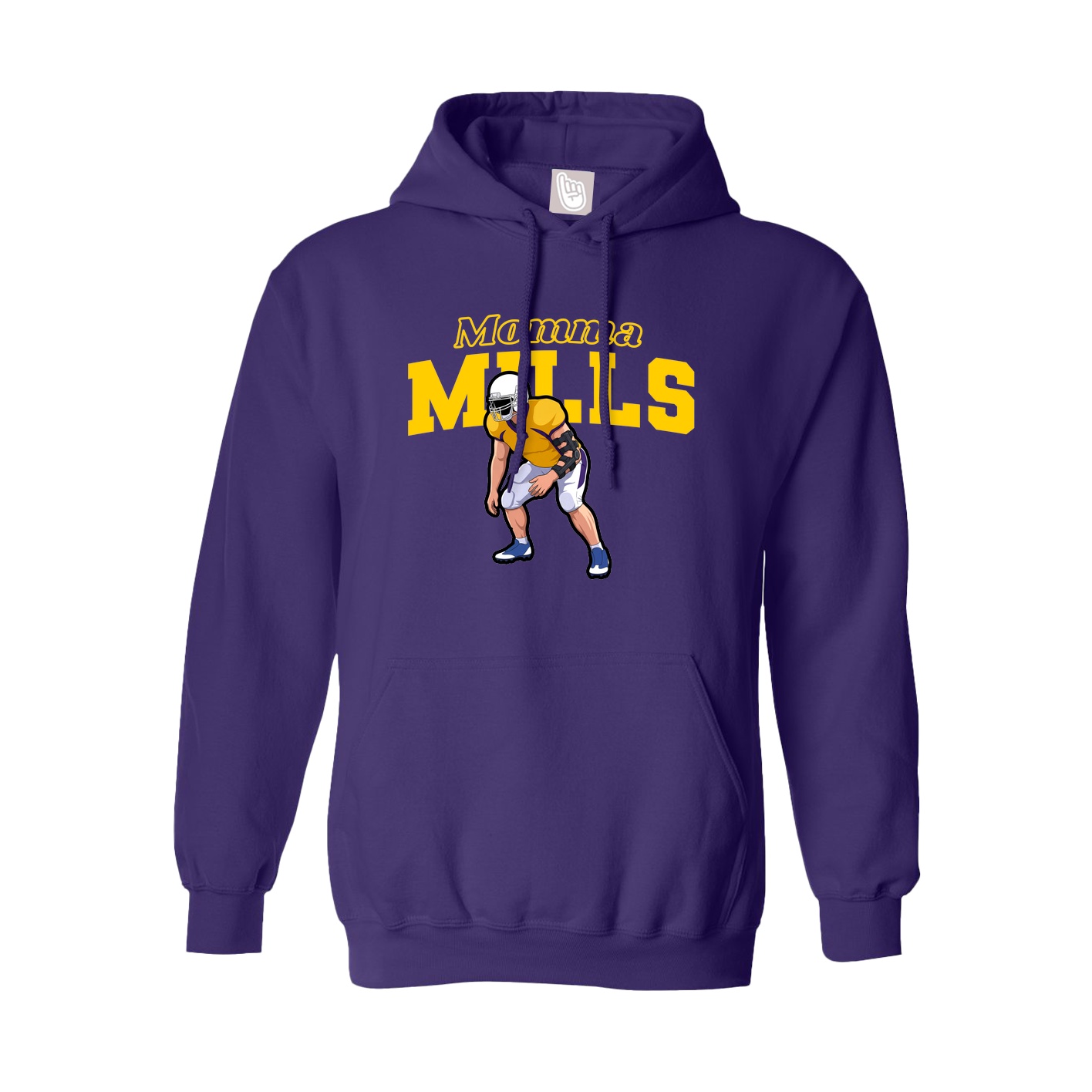 Hoodie — Mothers Day Block in Purple