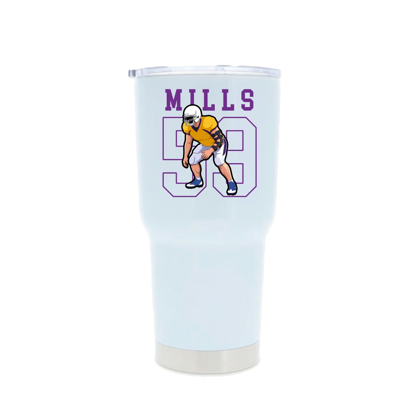 30oz Stainless Steel Tumbler — Shirsey in White