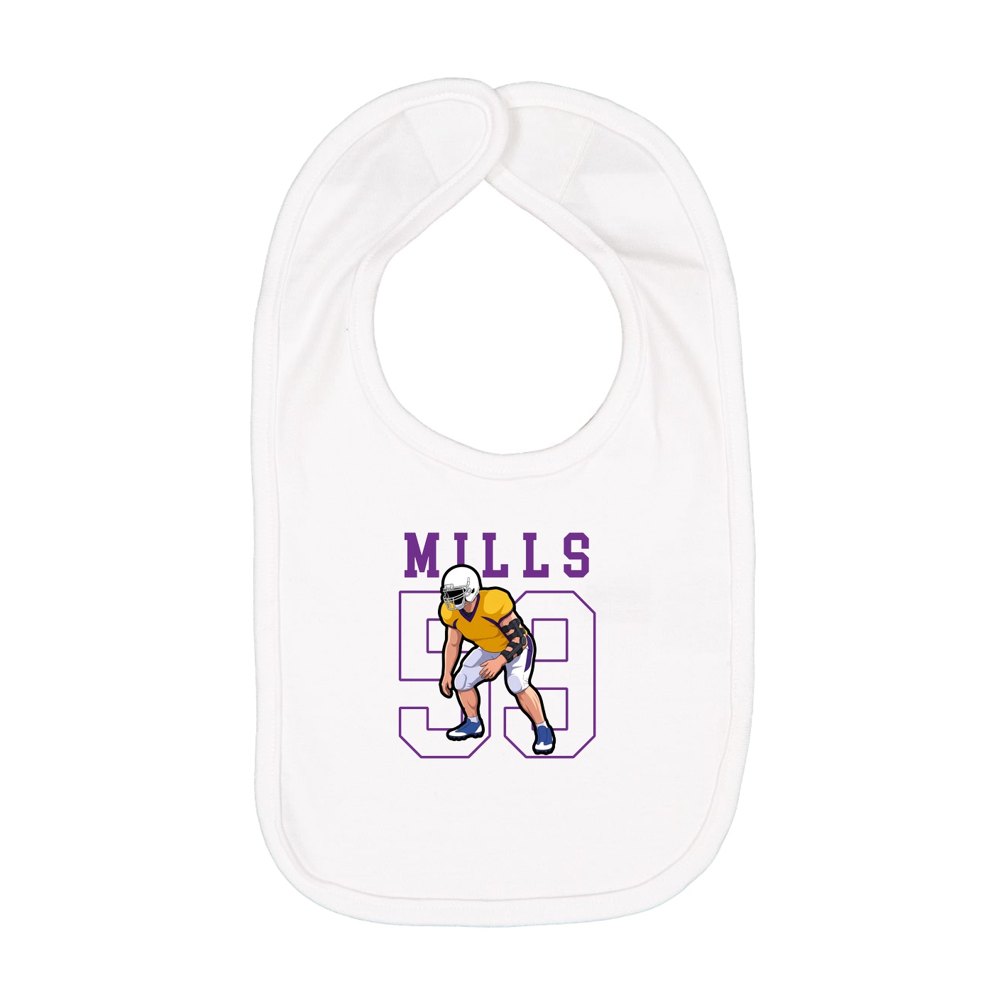 Infant Bib — Shirsey in White