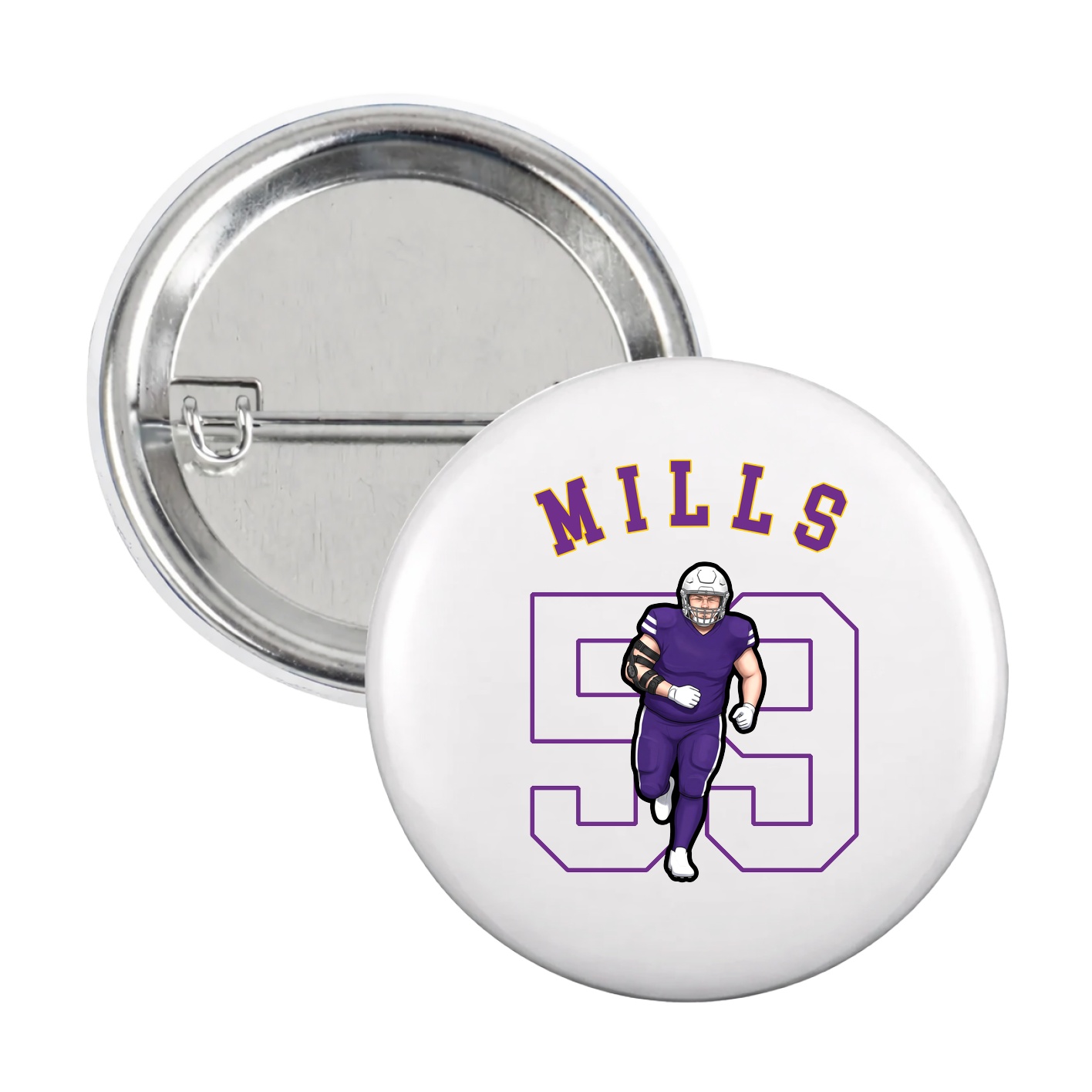 Game Day Button — Shirsey Arch in White
