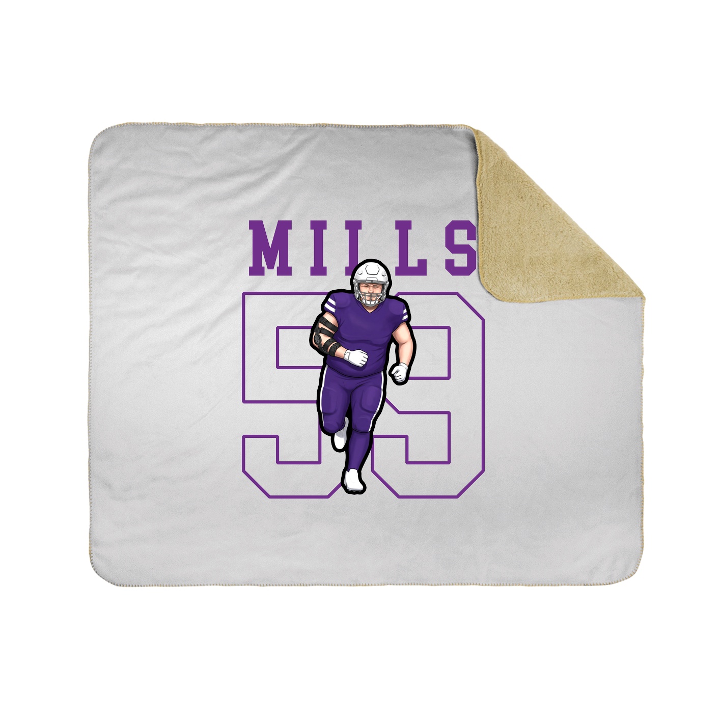 Throw Blanket — Shirsey in White