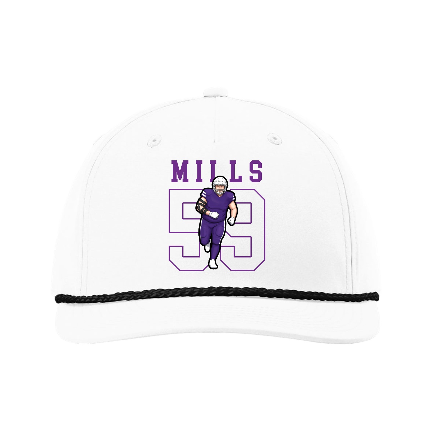Five-Panel Classic Rope Cap — Shirsey in White