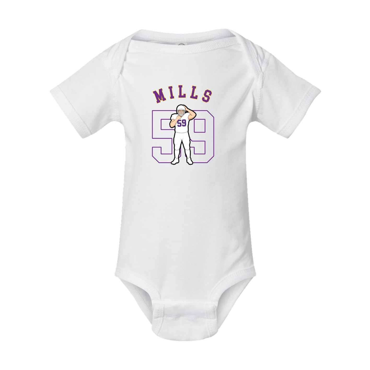 Baby Onesie — Shirsey Arch in White