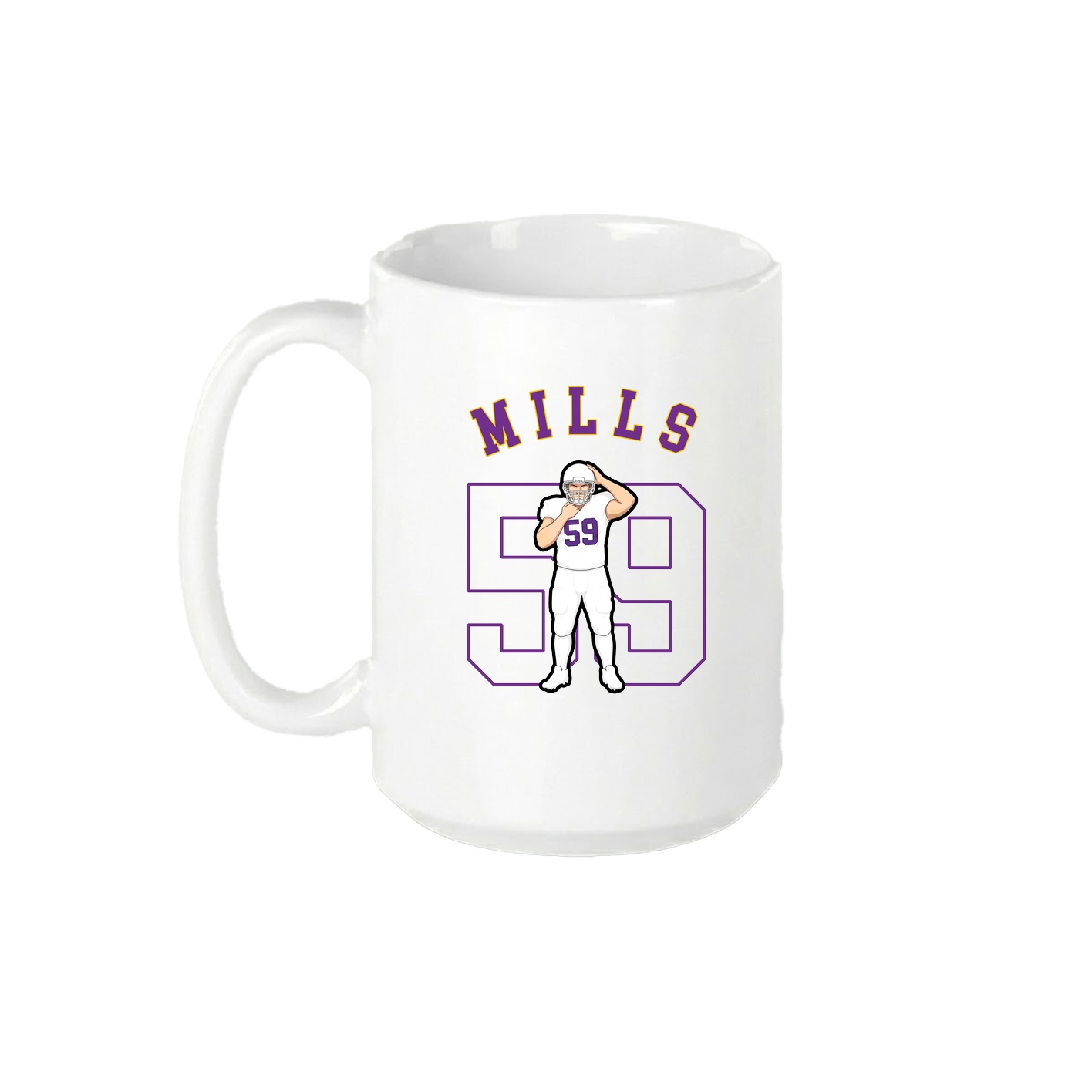 15oz Coffee Mug — Shirsey Arch in White