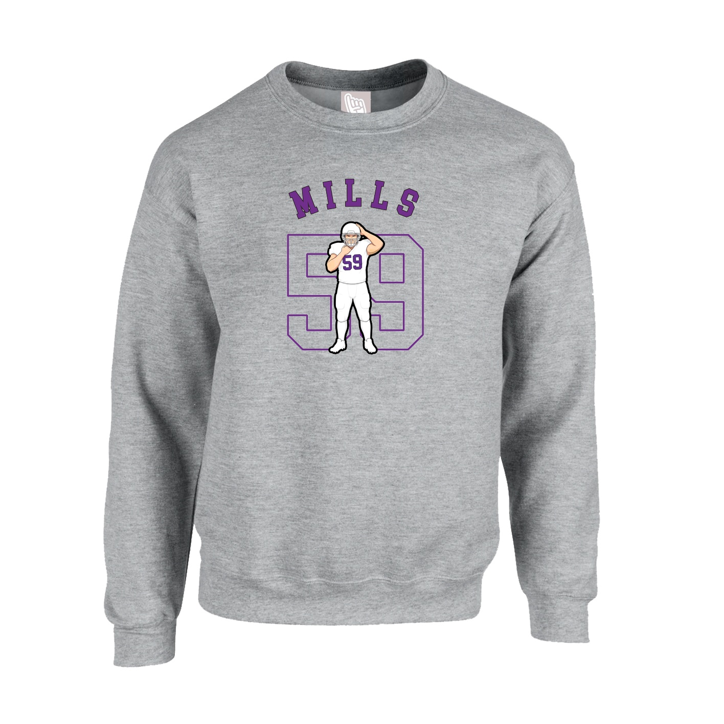 Fleece Crew — Shirsey Arch in Grey