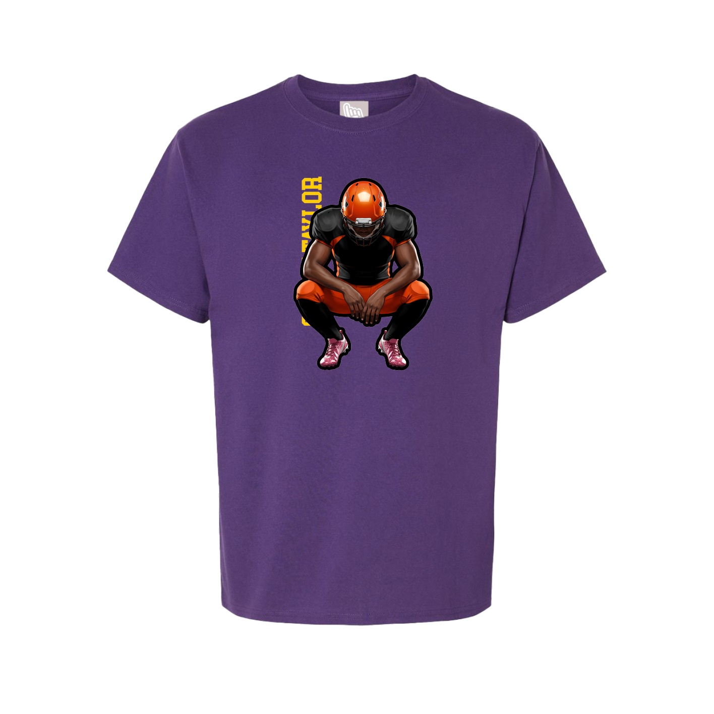 Tee — Name Vertical in Purple