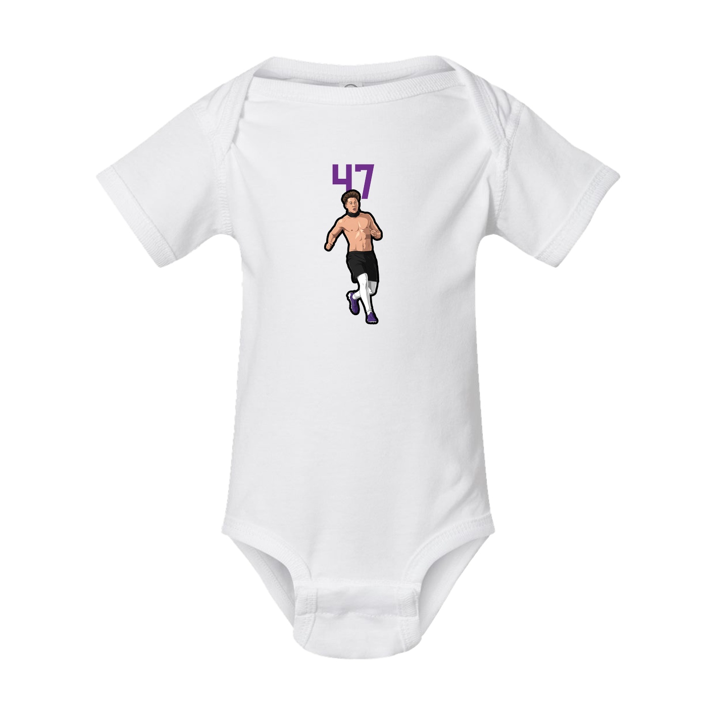 Baby Onesie — Number Top in White