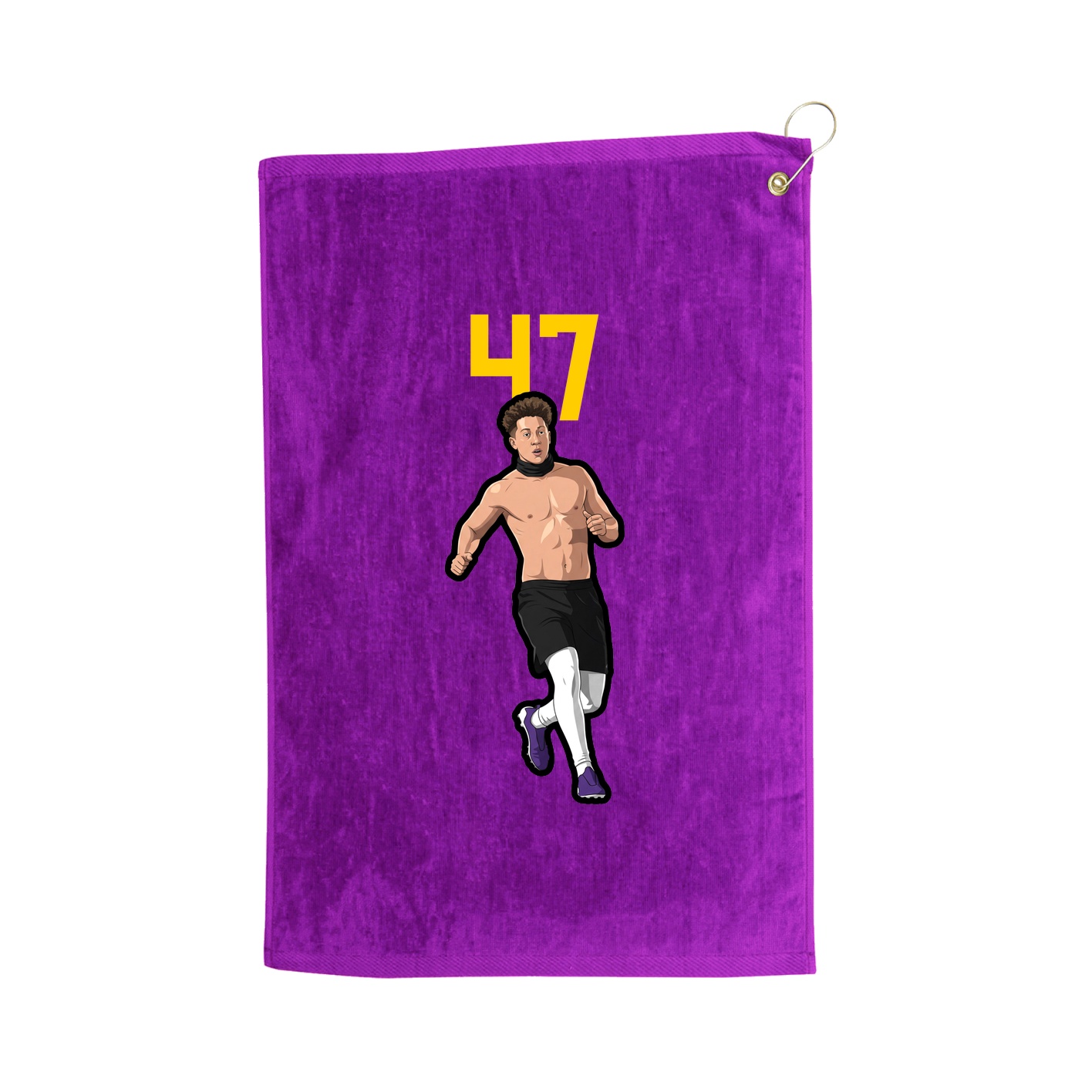 Golf Towel — Number Top in Purple