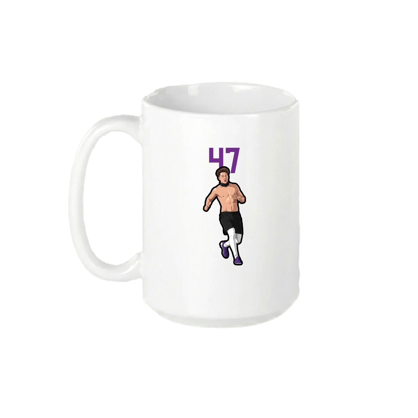 15oz Coffee Mug — Number Top in White