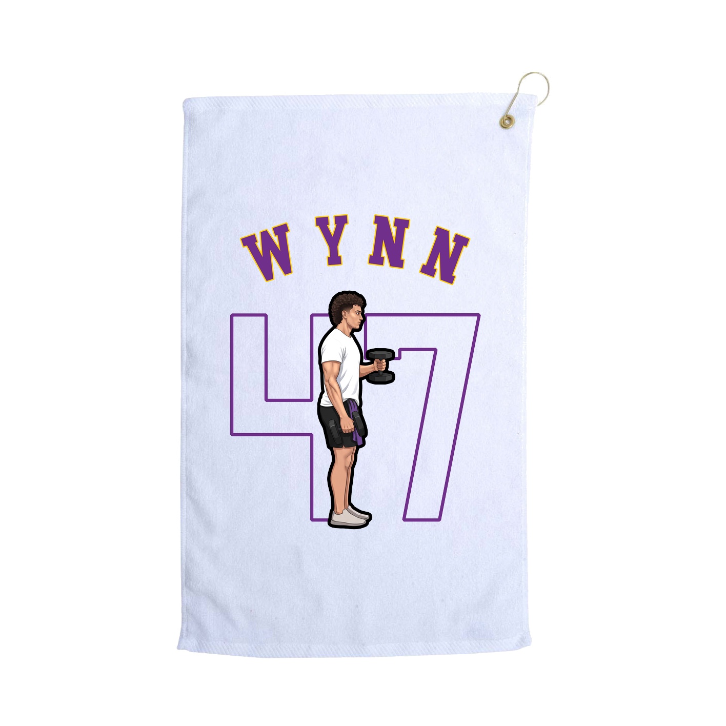 Golf Towel — Shirsey Arch in White
