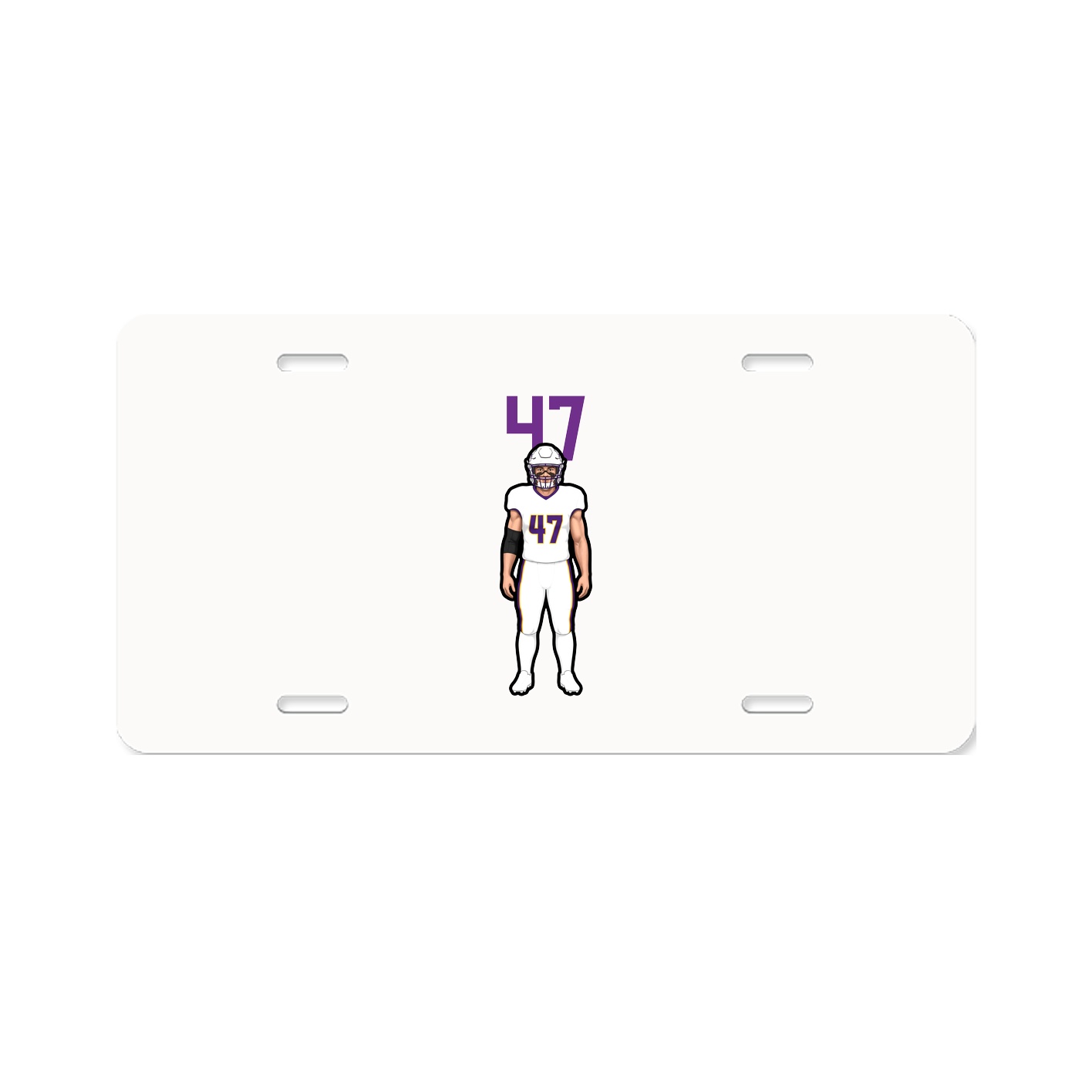 License Plate — Number Top in Classic