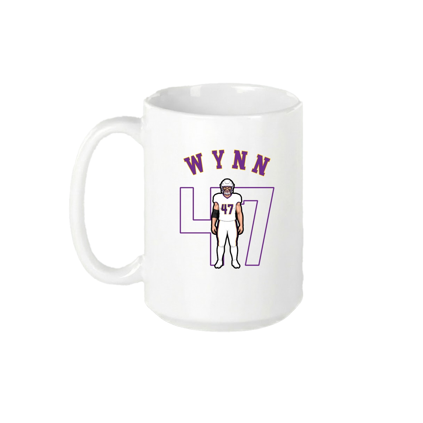 15oz Coffee Mug — Shirsey Arch in White