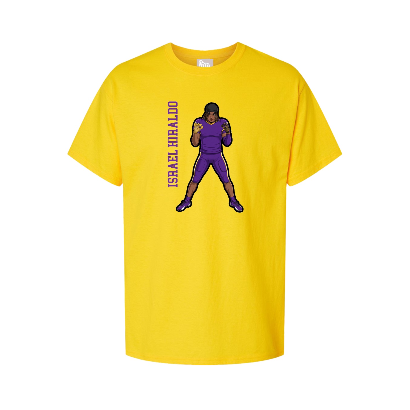 Tee — Name Vertical in Gold