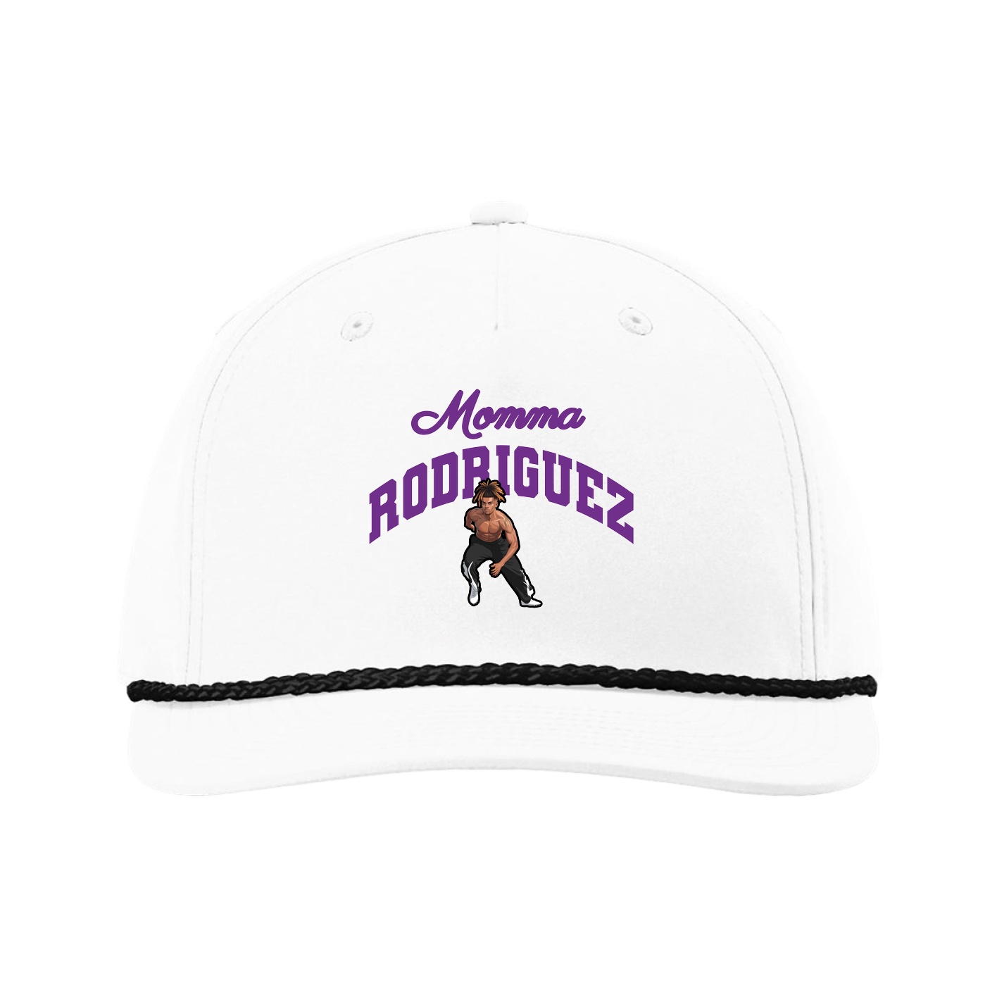 Five-Panel Classic Rope Cap — Mothers Day Arch in White