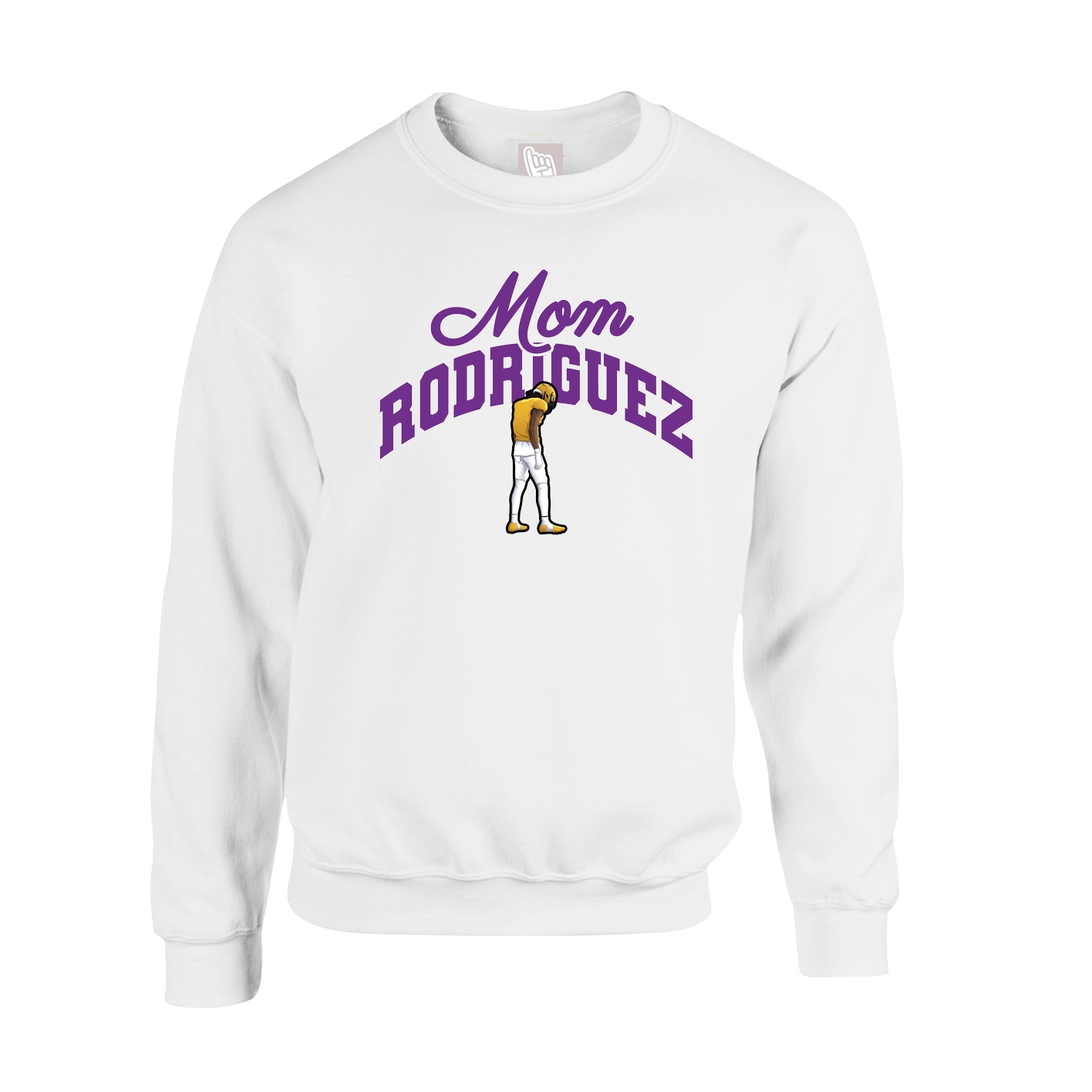 Fleece Crew — Mothers Day Arch in White