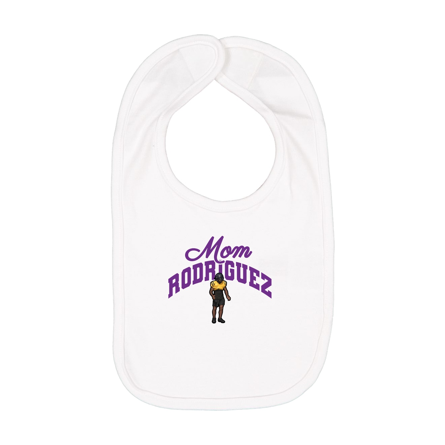 Infant Bib — Mothers Day Arch in White