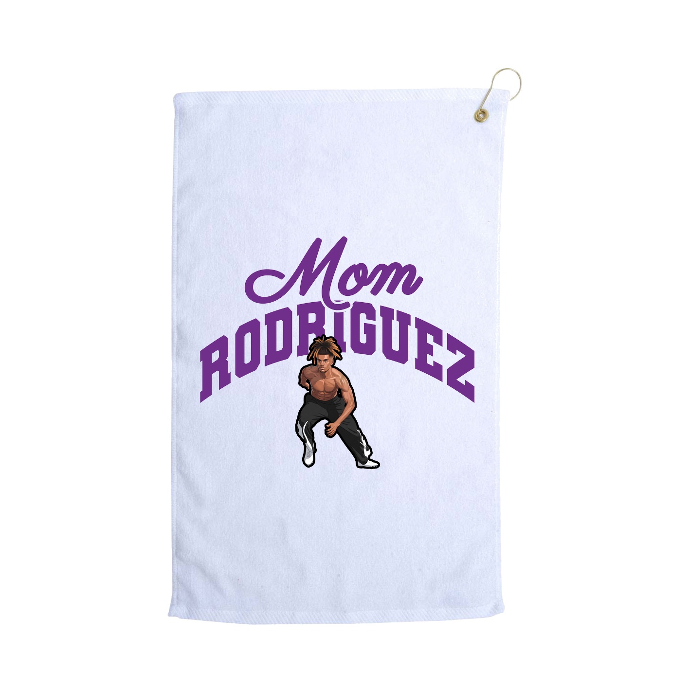 Golf Towel — Mothers Day Arch in White