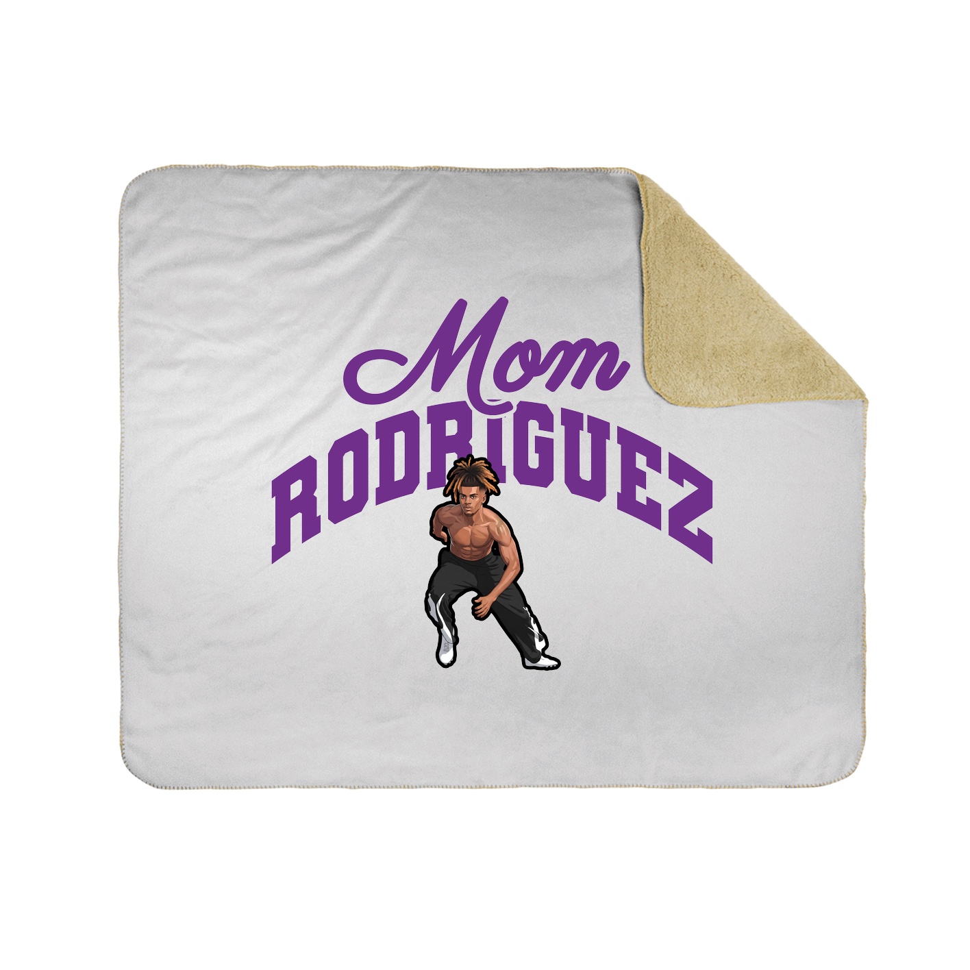Throw Blanket — Mothers Day Arch in White