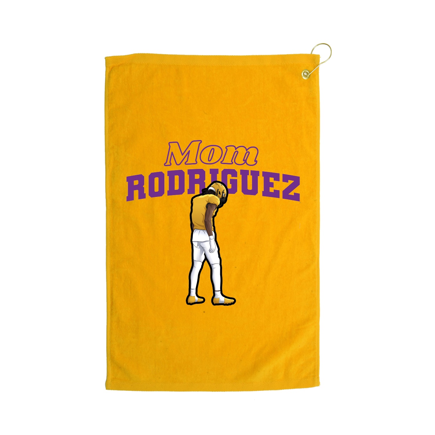 Golf Towel — Mothers Day Block in Gold