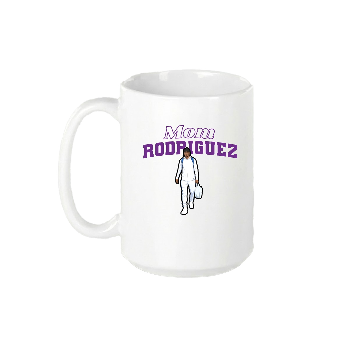 15oz Coffee Mug — Mothers Day Block in White