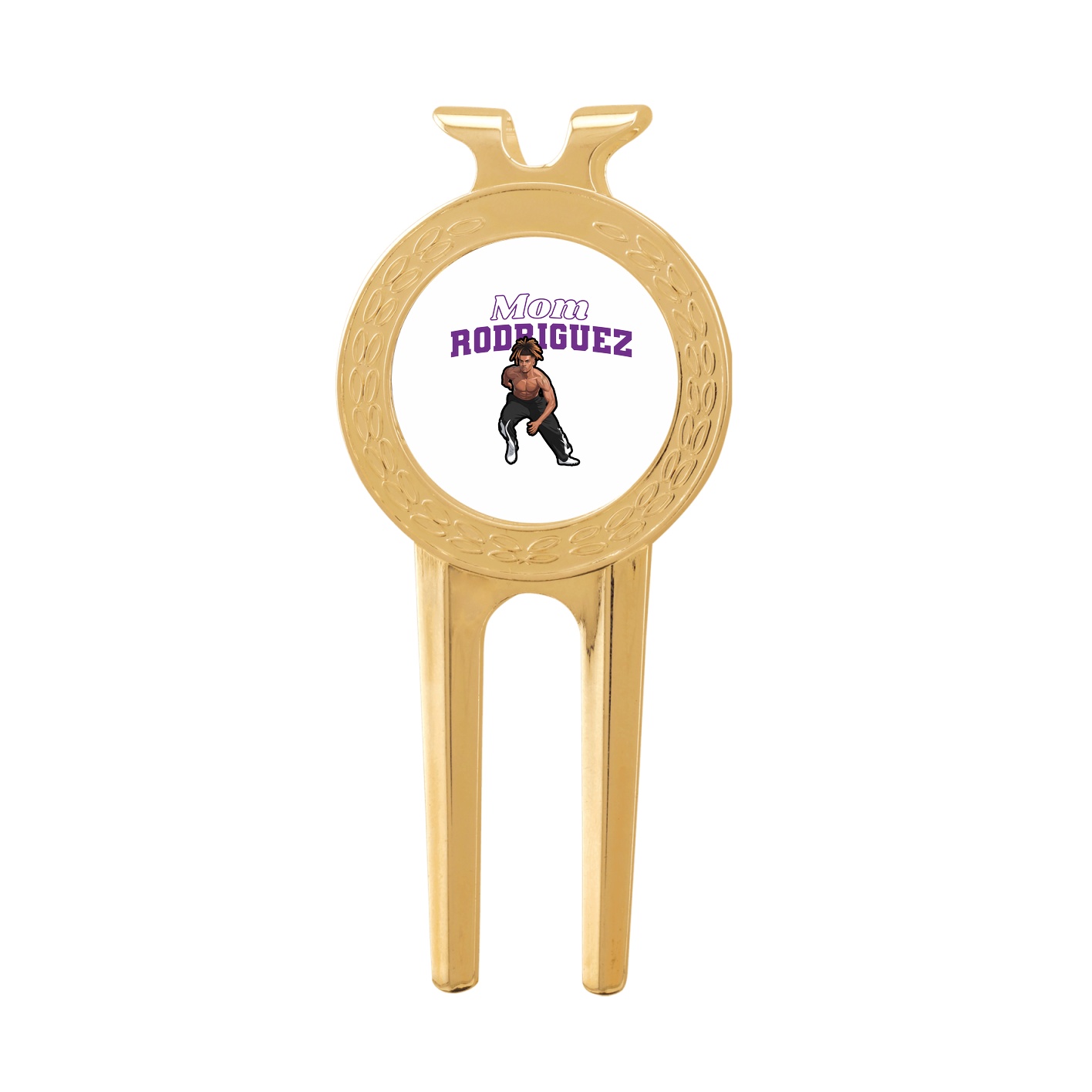 Divot Tool with Ball Marker — Mothers Day Block in Classic