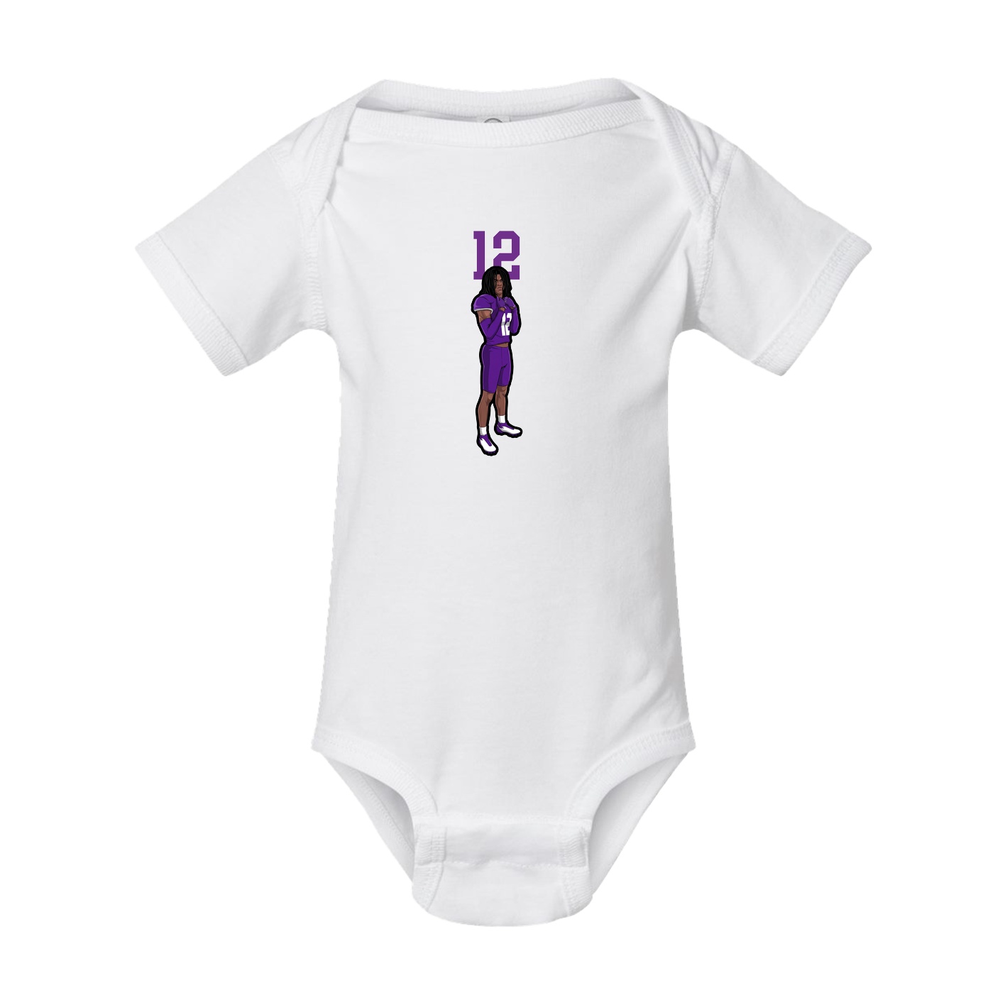 Baby Onesie — Number Top in White